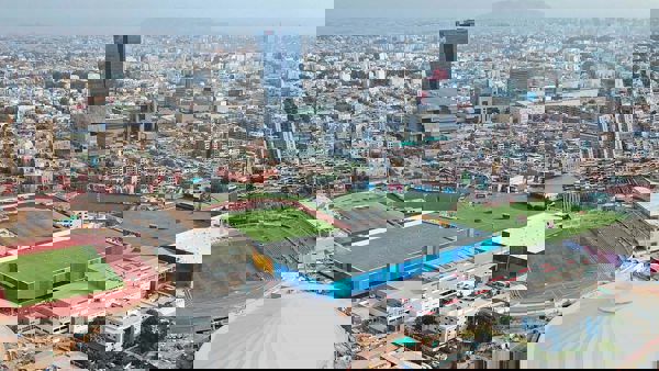 Aerial view of the 2019 Lima Games site