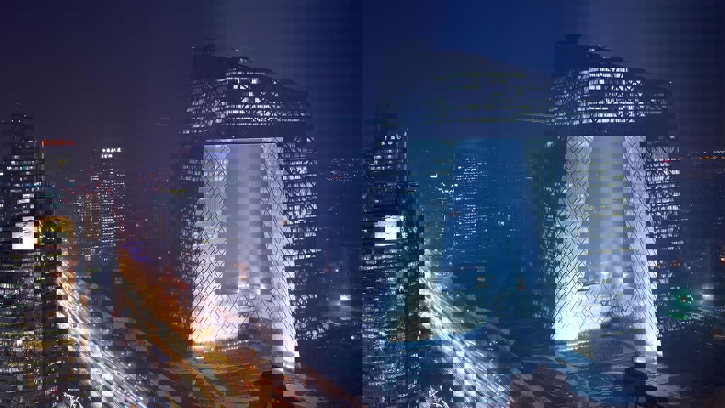 Beijing China Central TV New Headquarters. Credit: Fu Xing Architectural Photography