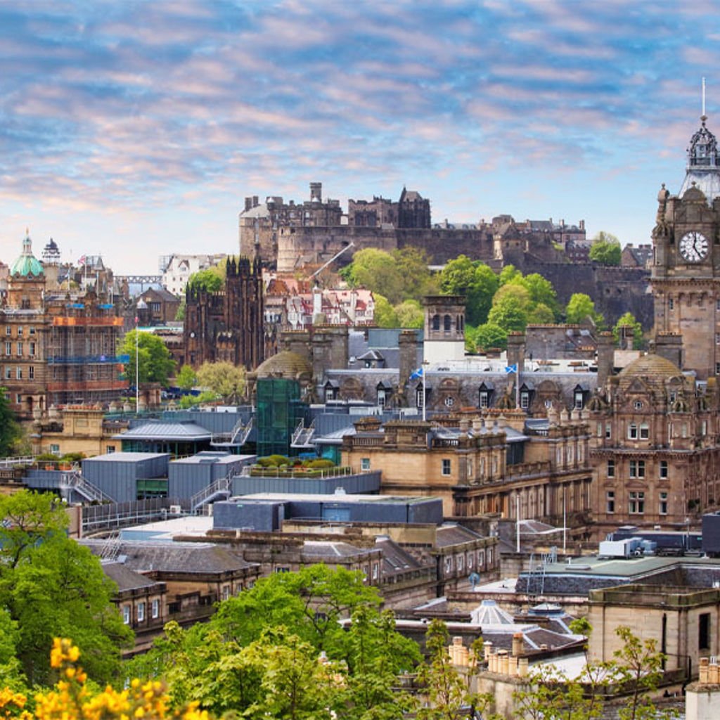 A view across Edinburgh city