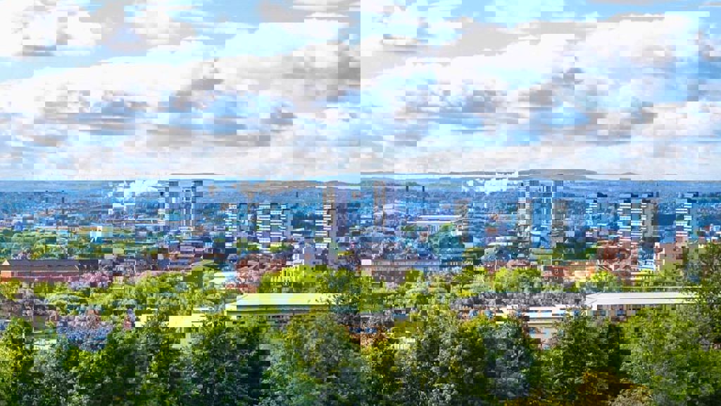 Glasgow city skyline