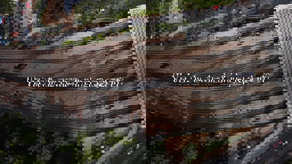 Railway lines seen from the sky