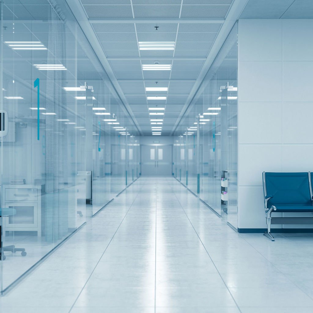 Render of future hospital interior