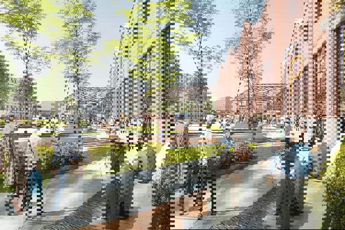 CGI of a community in Perry Barr