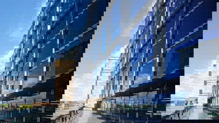 Triton's facade saved a significant amount of carbon emissions