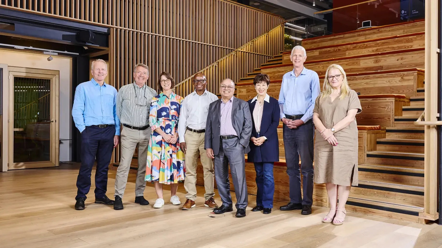 A group of people posing for a photo.
