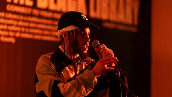 Entertainer on stage