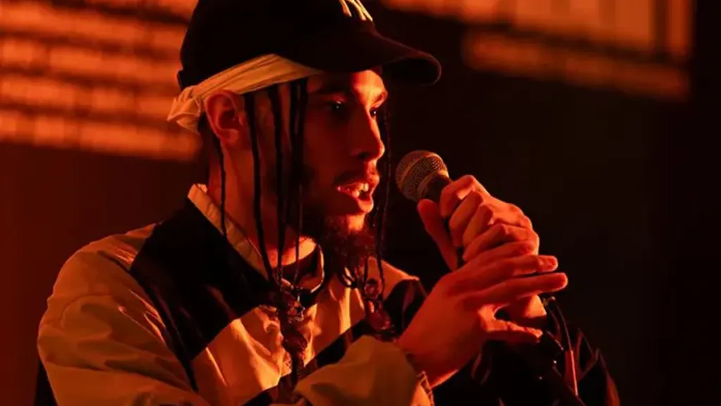 Entertainer on stage