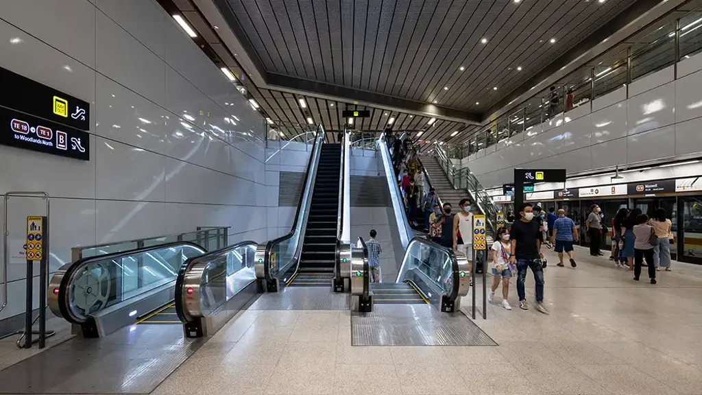 People at Maxwell rail Station 